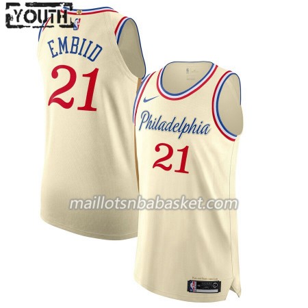 Maillot Enfant Philadelphia 76ers Joel Embiid 21 2019-20 Nike City Edition Swingman